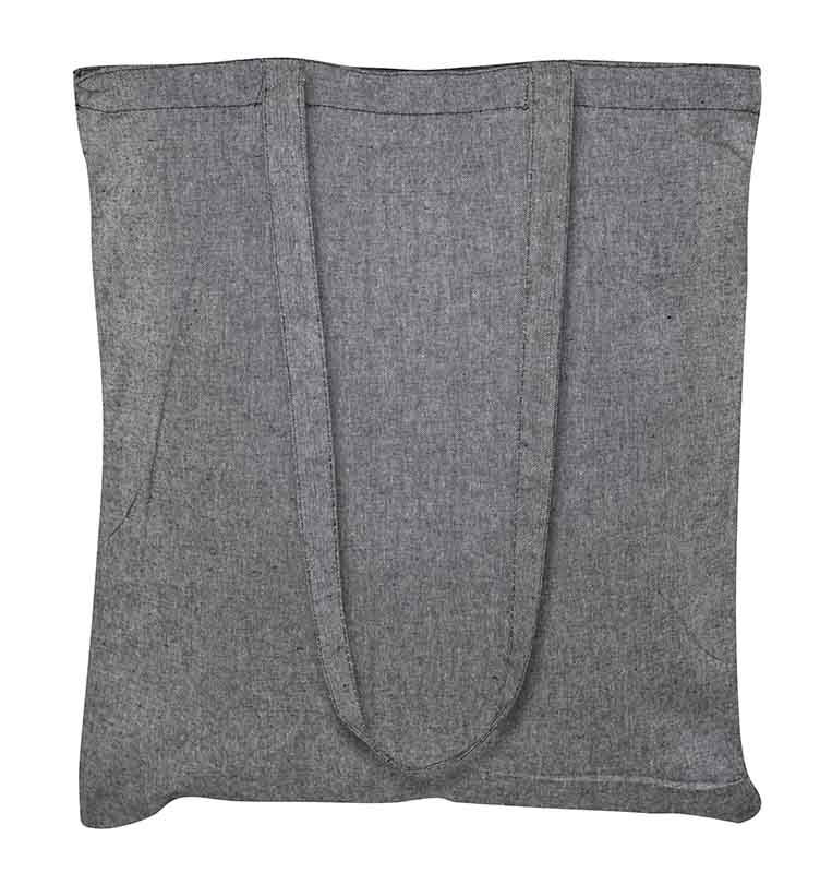 E120 Bolsa de Algodón Reciclado DENIM 38 x 41 cm - Imagen 4