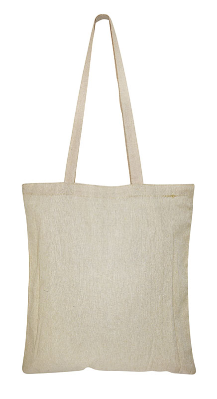 E120 Bolsa de Algodón Reciclado DENIM 38 x 41 cm - Imagen 3